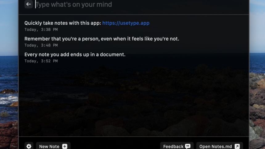 Leverage ‘Type’ on Your Mac to Document Ideas Instantly Before They Slip Away