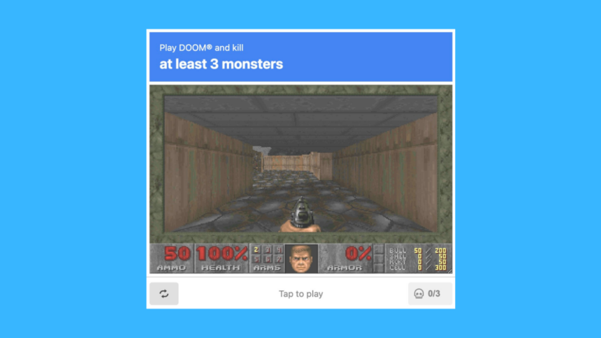 The Newest Iteration of ‘Doom’ Takes Form as a CAPTCHA Challenge