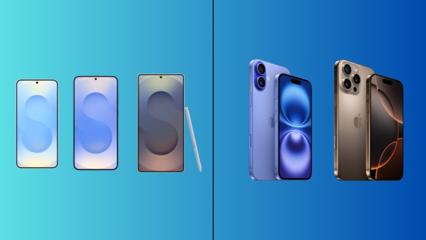 A Detailed Comparison of the Galaxy S25 and iPhone 16 Specifications