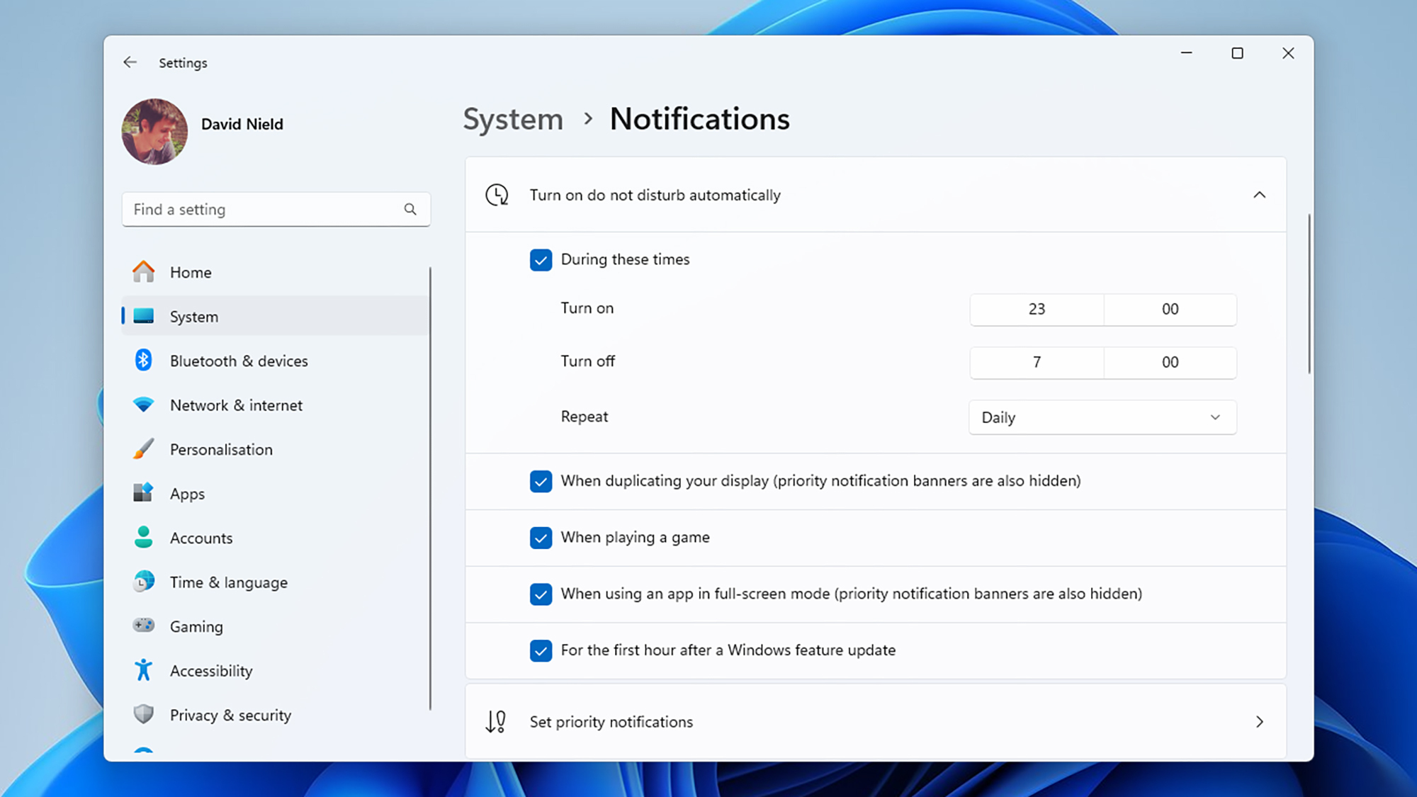 Windows Do Not Disturb