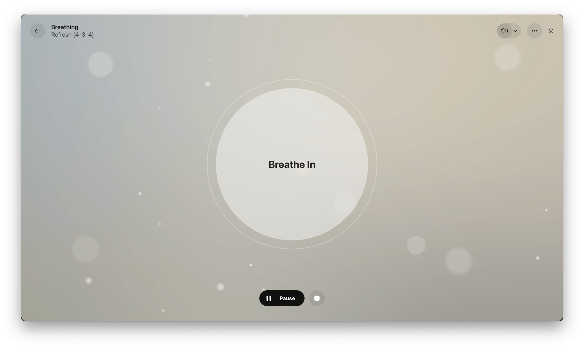 Breathing exercises in Opera Air.