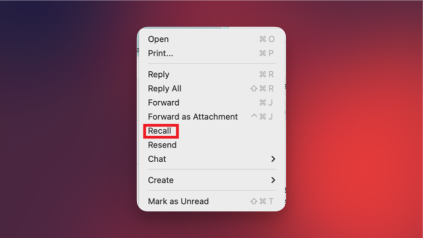 Outlook for Mac Users Can Now Revoke Sent Emails