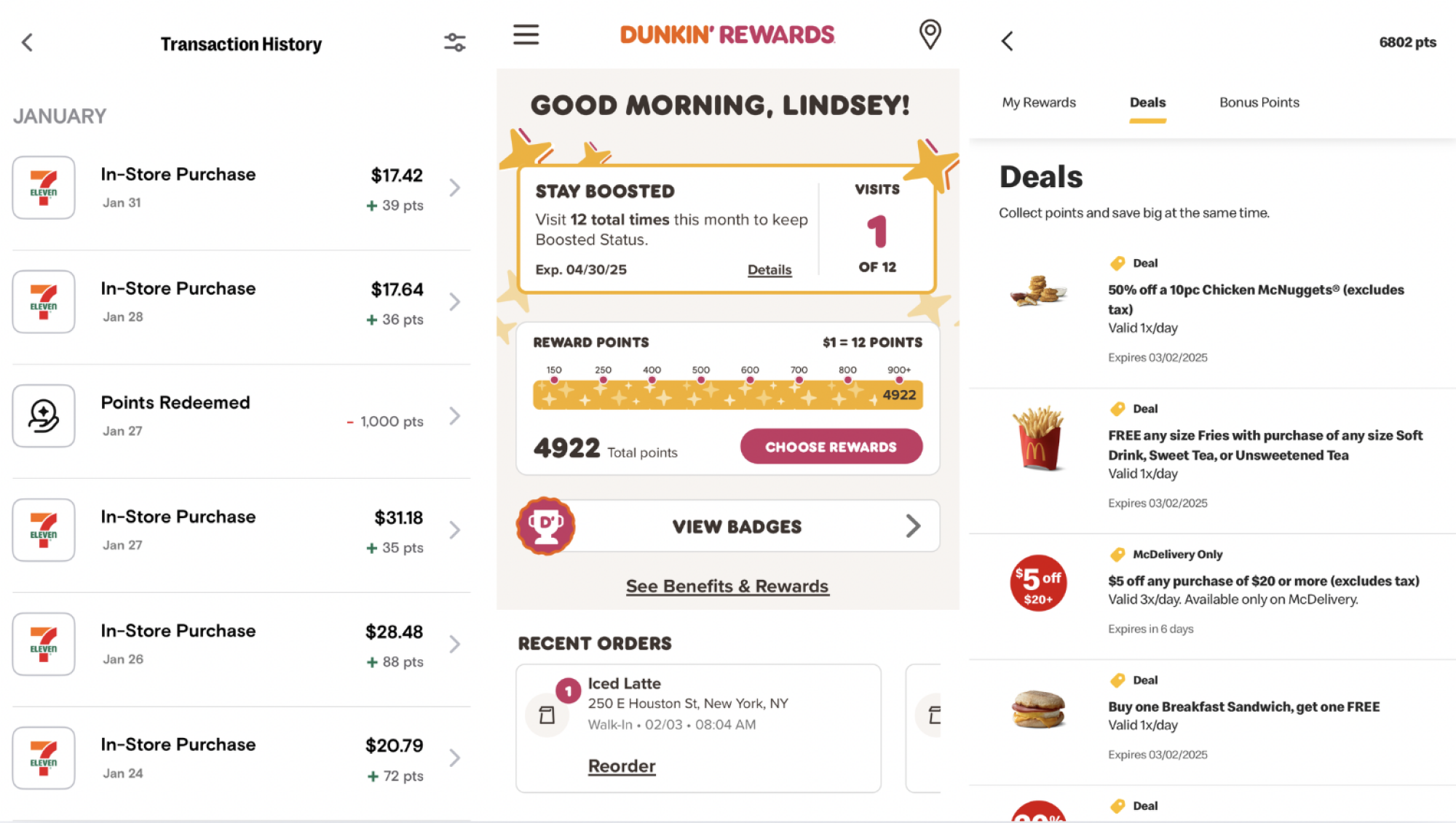 Favorite fast food apps