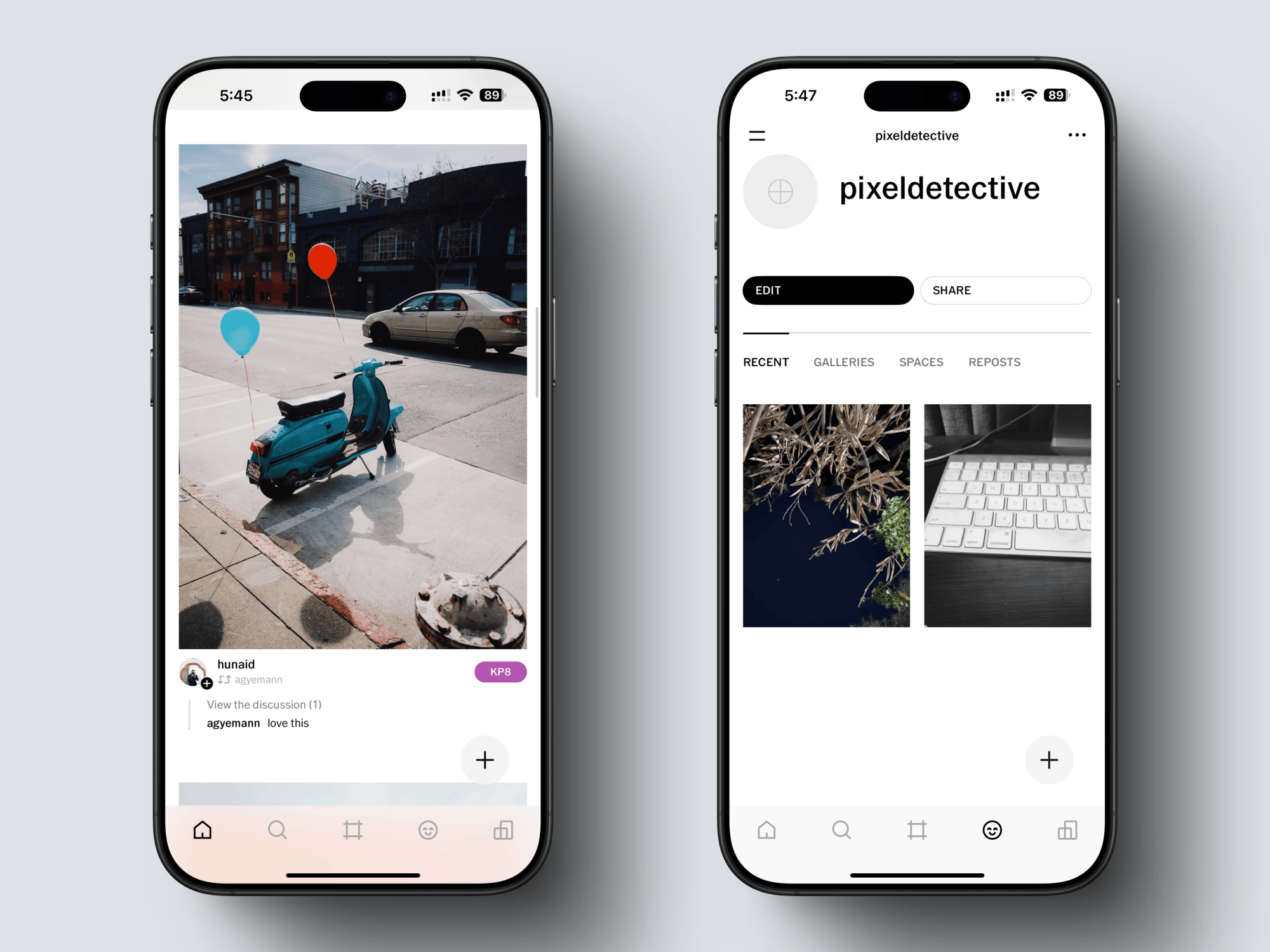 VSCO app for iPhone.