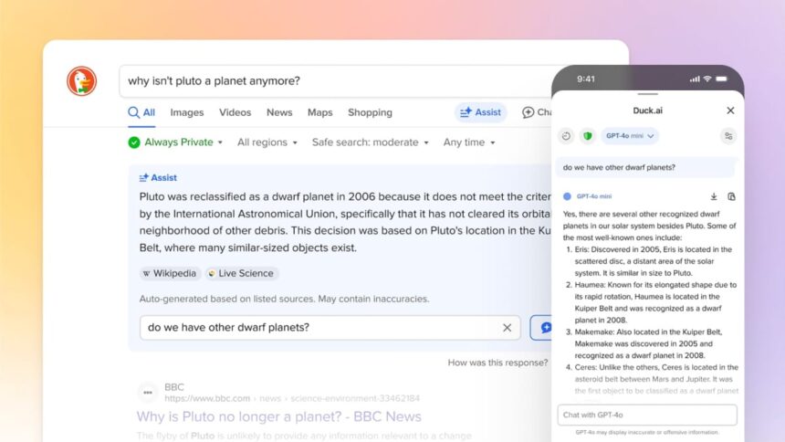 DuckDuckGo Expands Its Horizons with AI-Powered Search Results