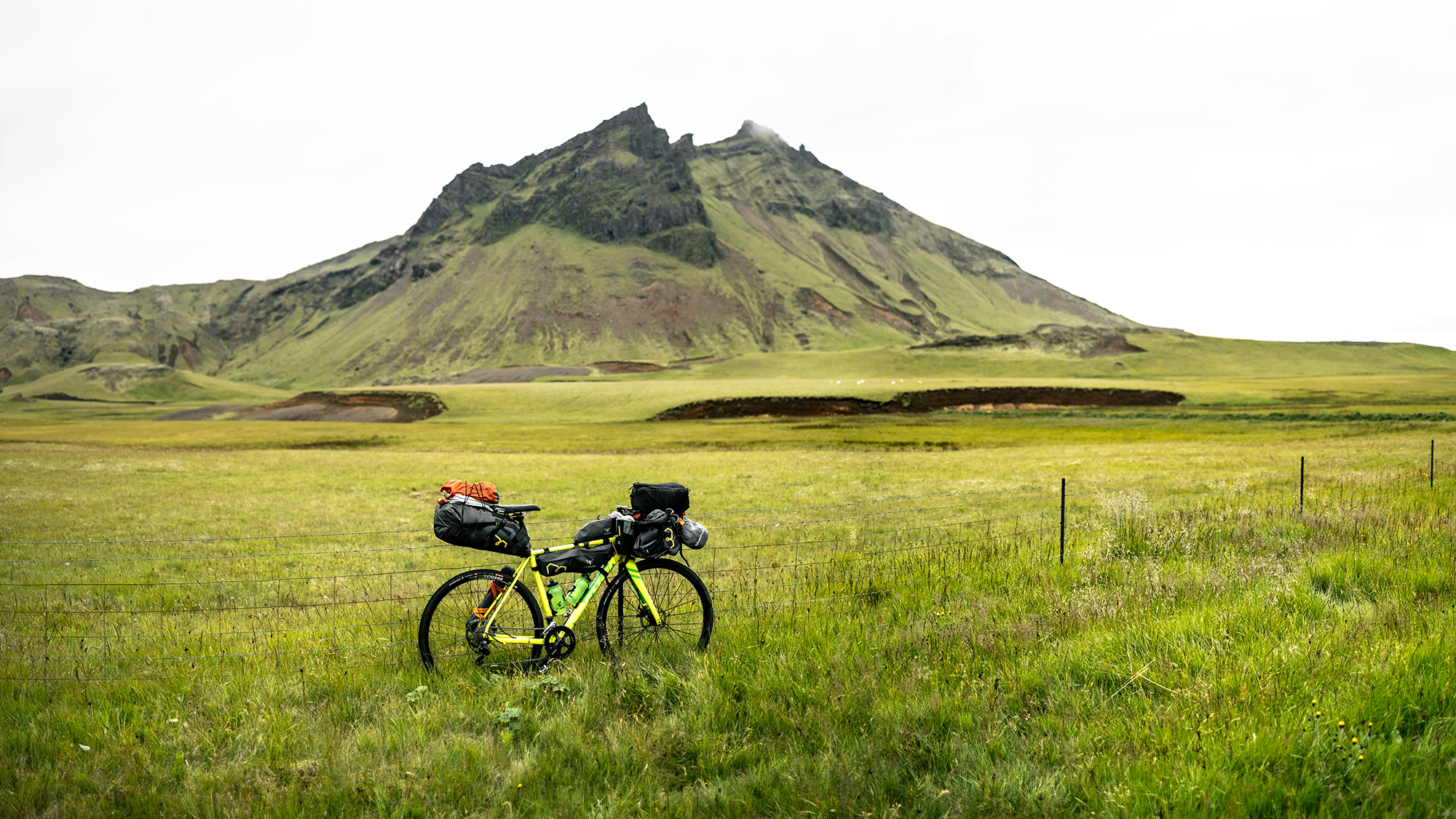 Bicycle in the field