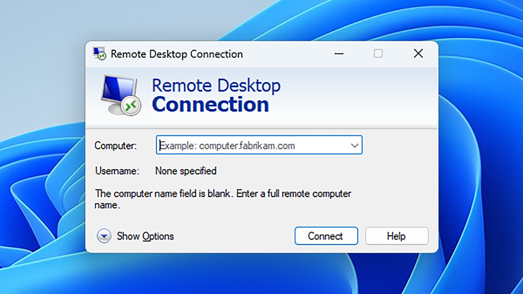 Remote Desktop Connection