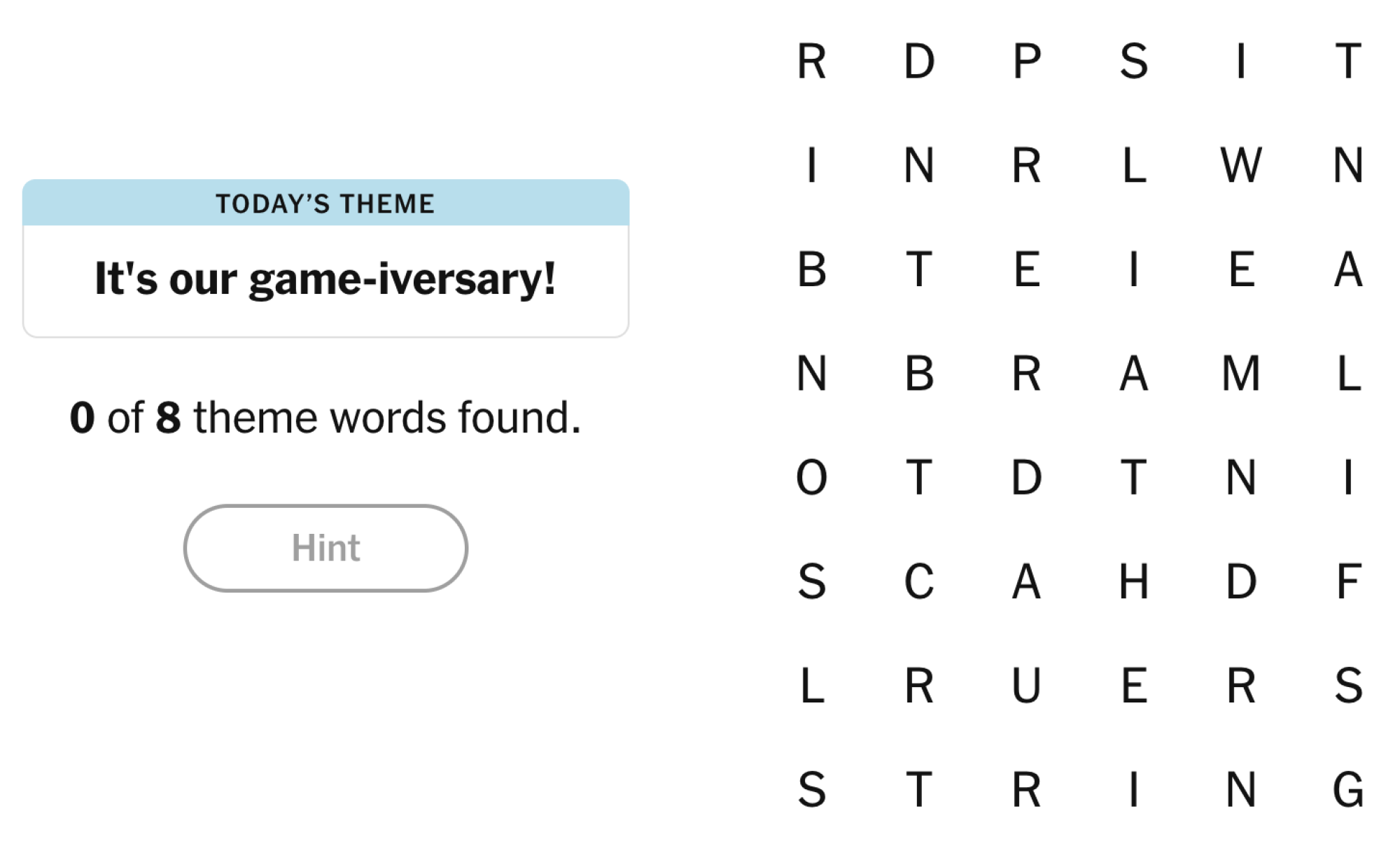 NYT Strands board for March 4, 2025: It’s our game-iversary!