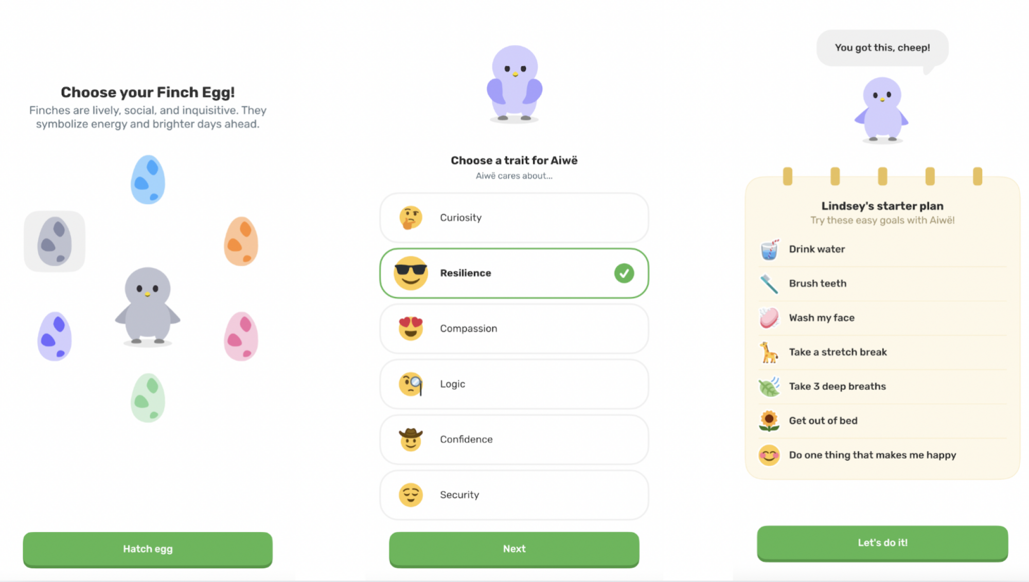 Finch app iOS