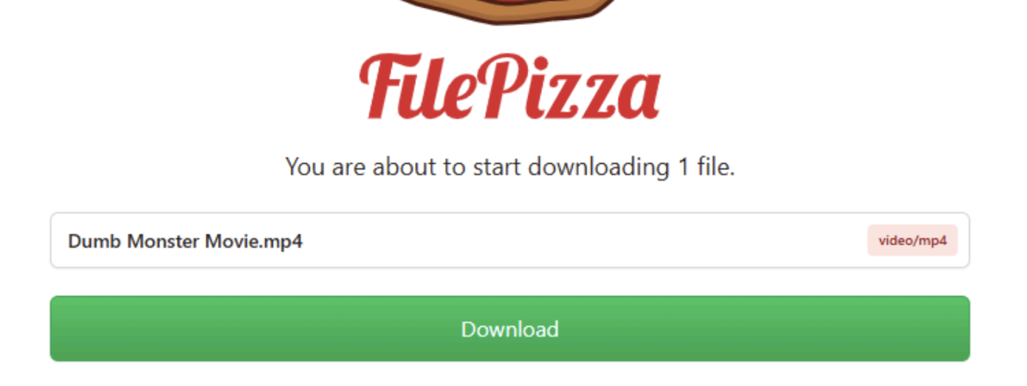 Recipient download interface