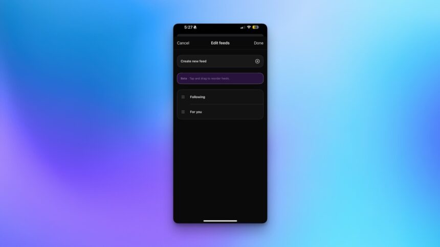 Customize Your Default Feed on Threads at Last