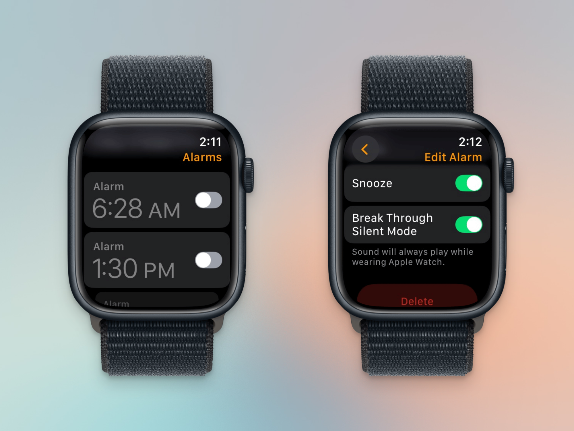 Break Through Silence in Alarm App