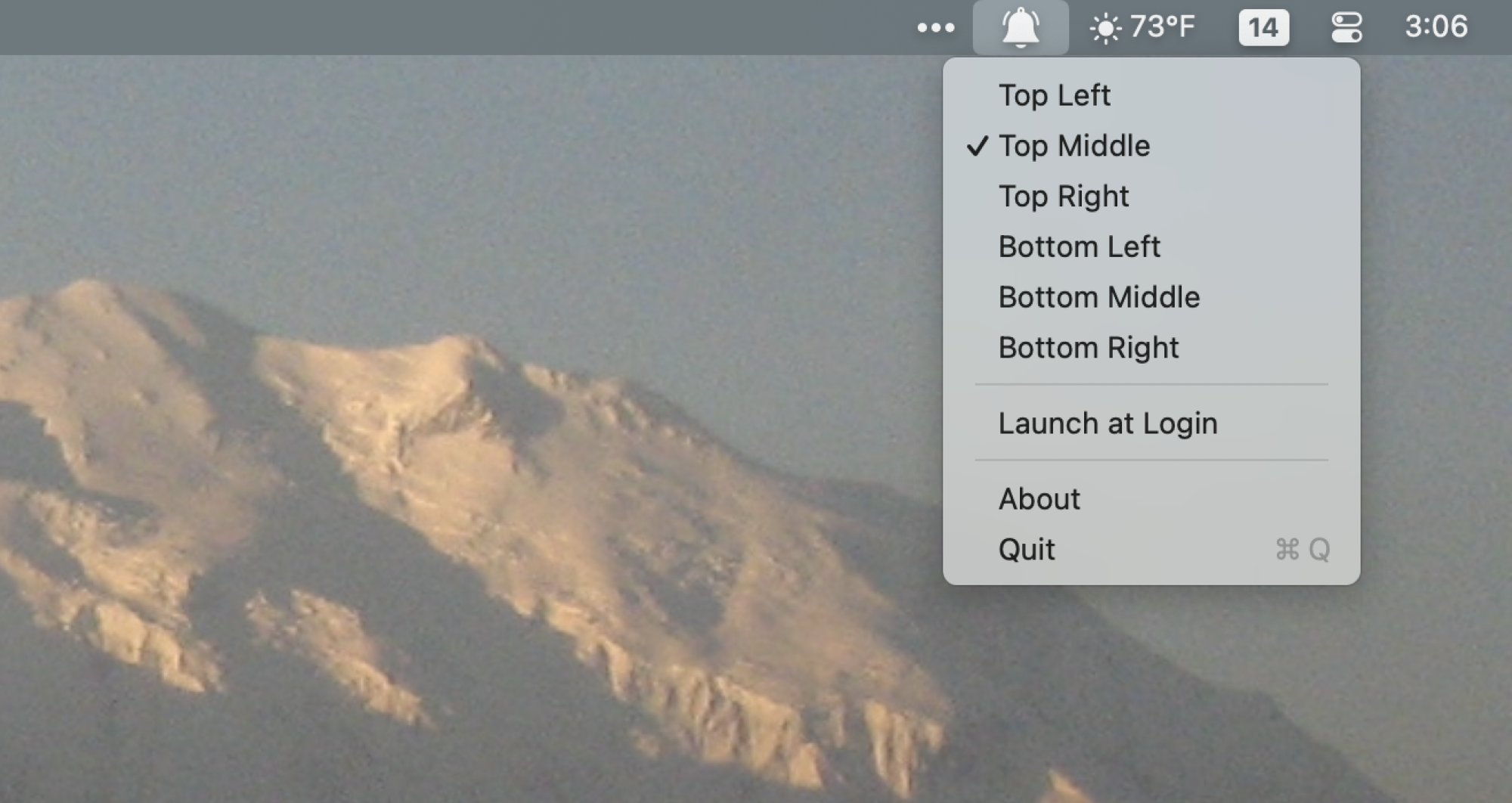 PingPlace Menu Bar Icon