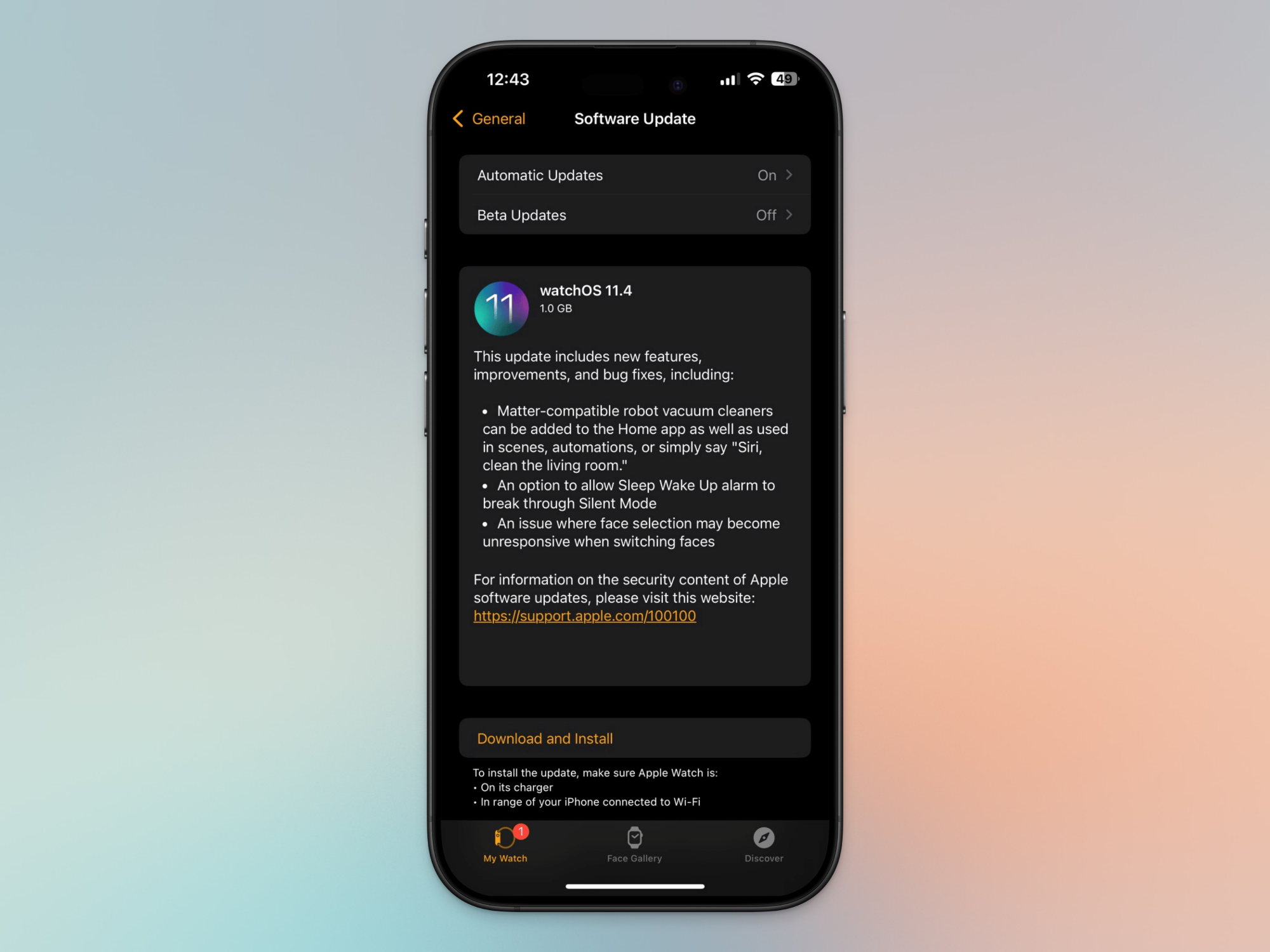 watchOS 11.4 Update