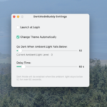App Instantly Transitions Your Mac to Dark Mode in Dimly Lit Environments