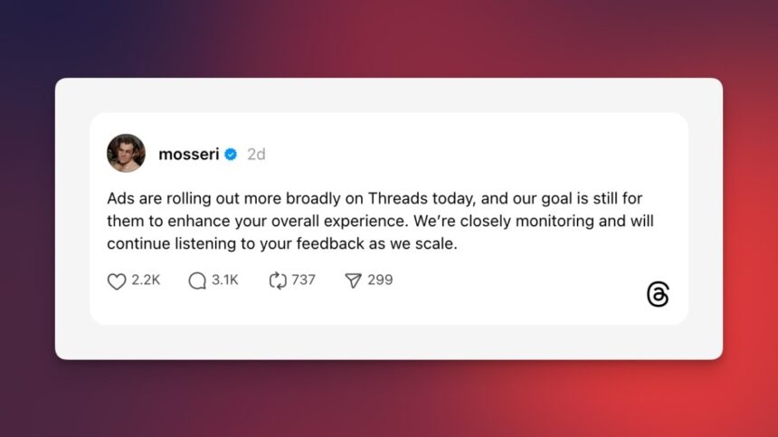 Meta’s Threads App Expands Global Advertising Reach