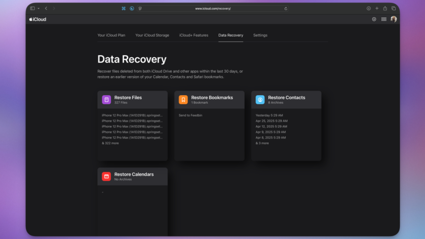 A Simple Method to Recover Deleted Files from iCloud