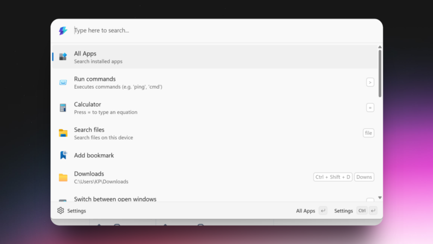 Ditch the Windows Search Bar and Opt for Command Palette Instead
