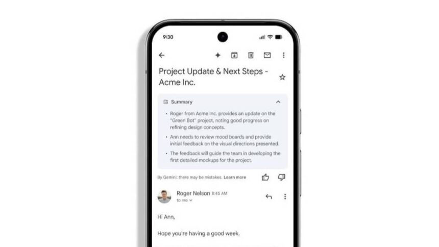 Gmail to Introduce Automatic Email Summarization with Gemini AI — Option to Turn It Off Available
