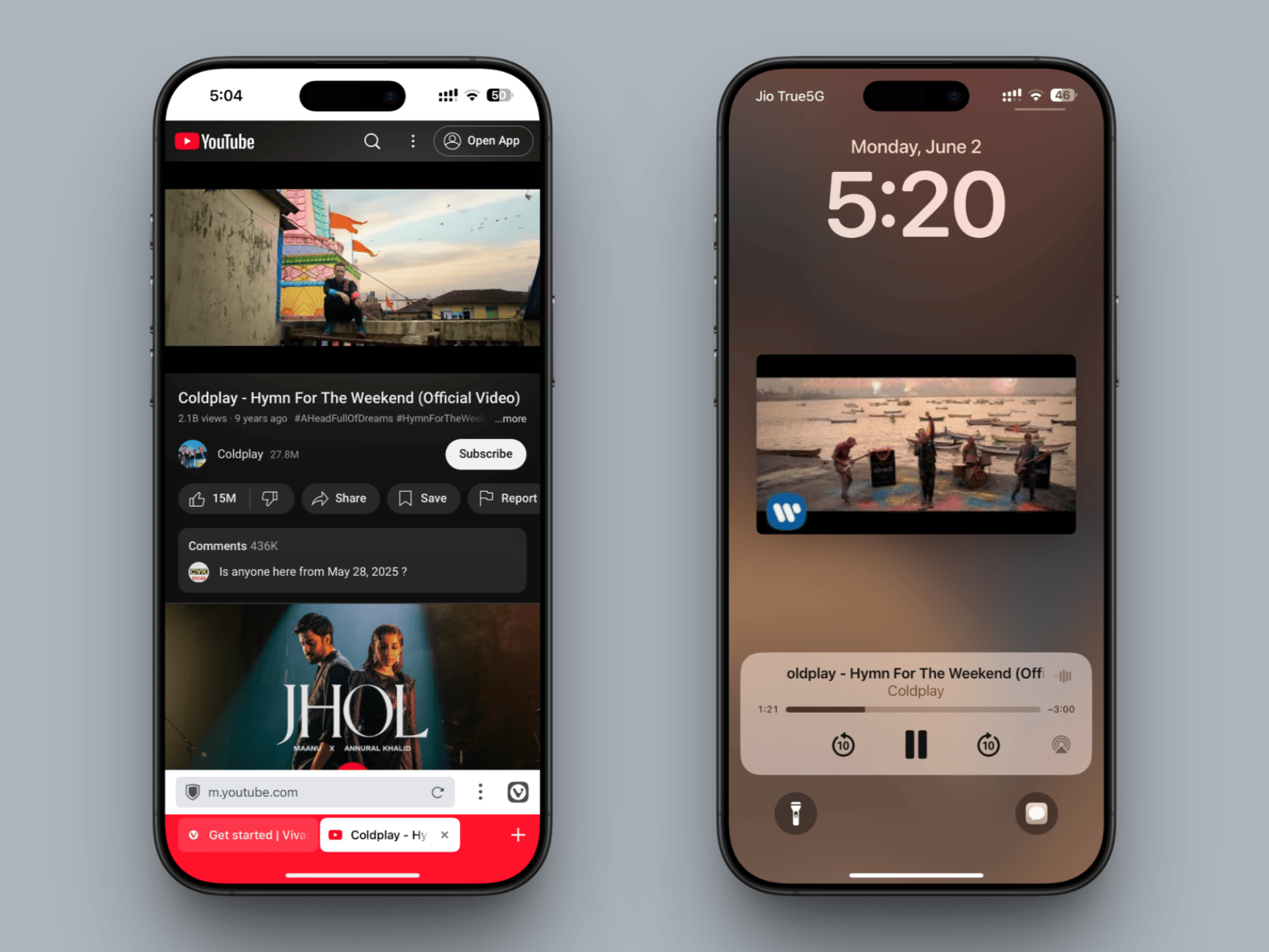 Experience background playback in Vivaldi.