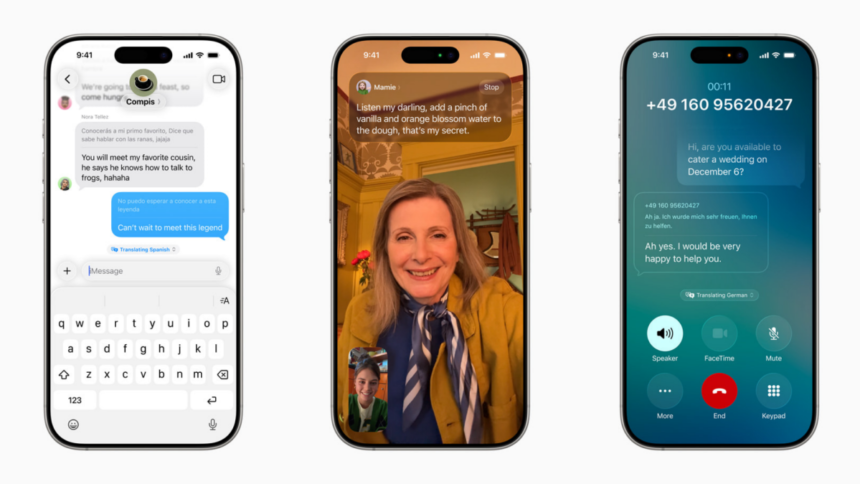 Apple Introduces Real-Time Translation for Messages, FaceTime, and Phone Conversations