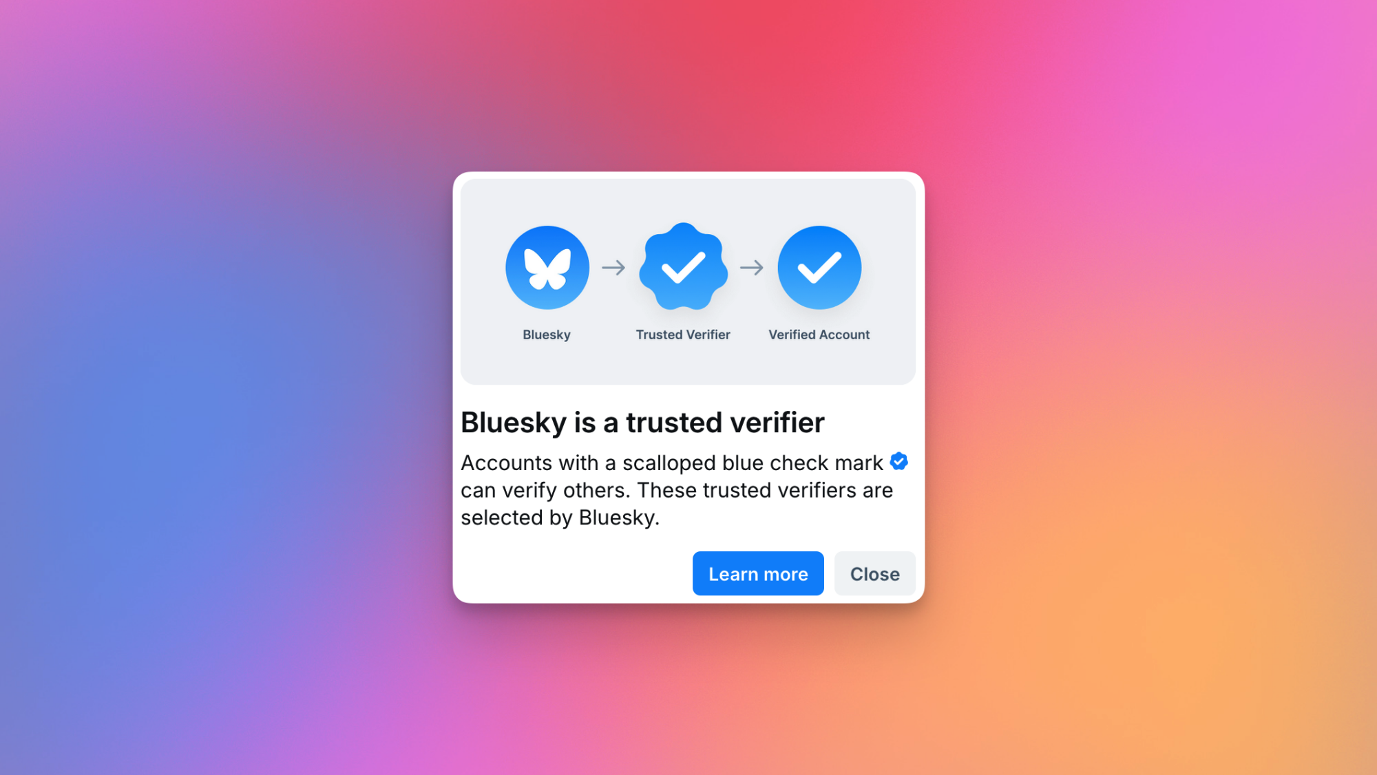 A Trusted Verifier on Bluesky.