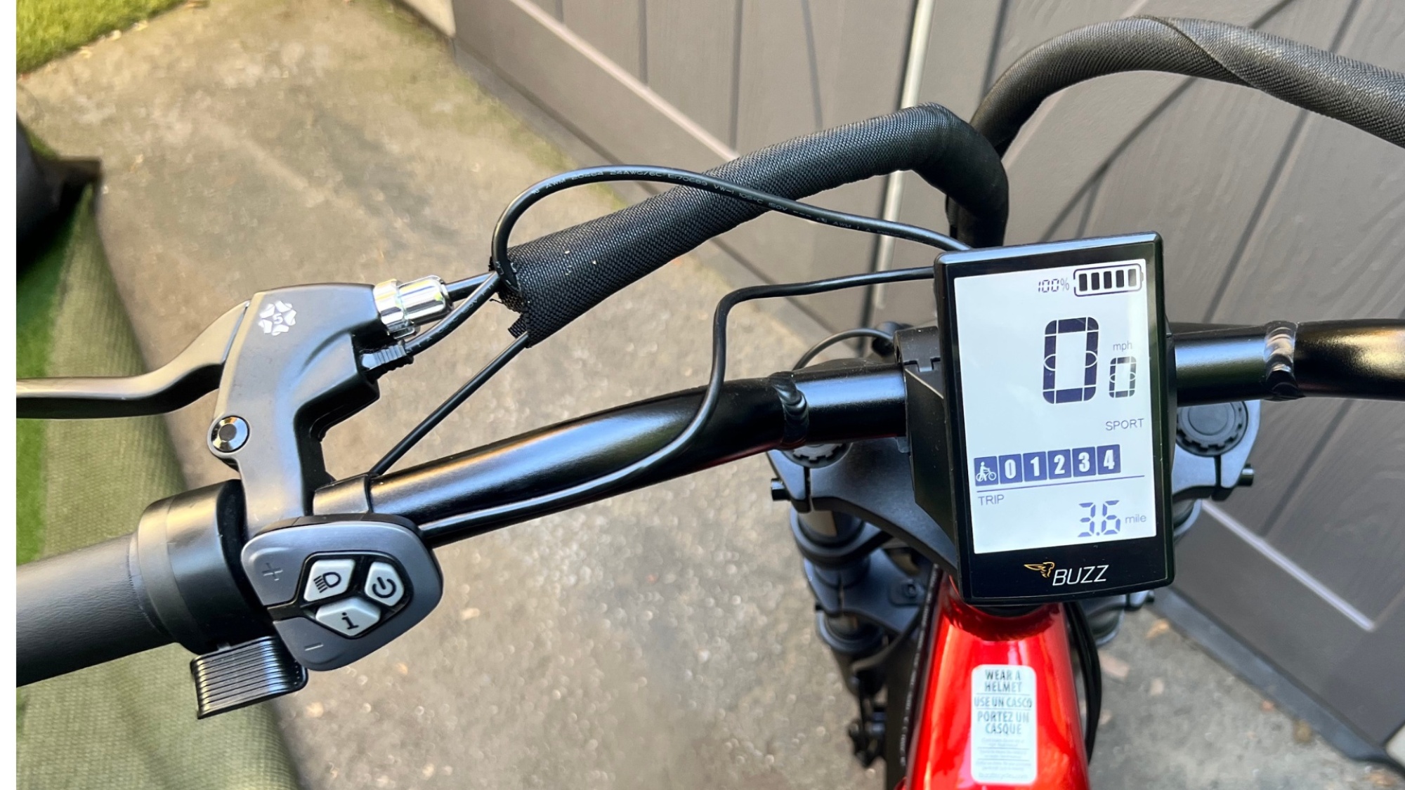 Display Screen Buzz Drone E-bike