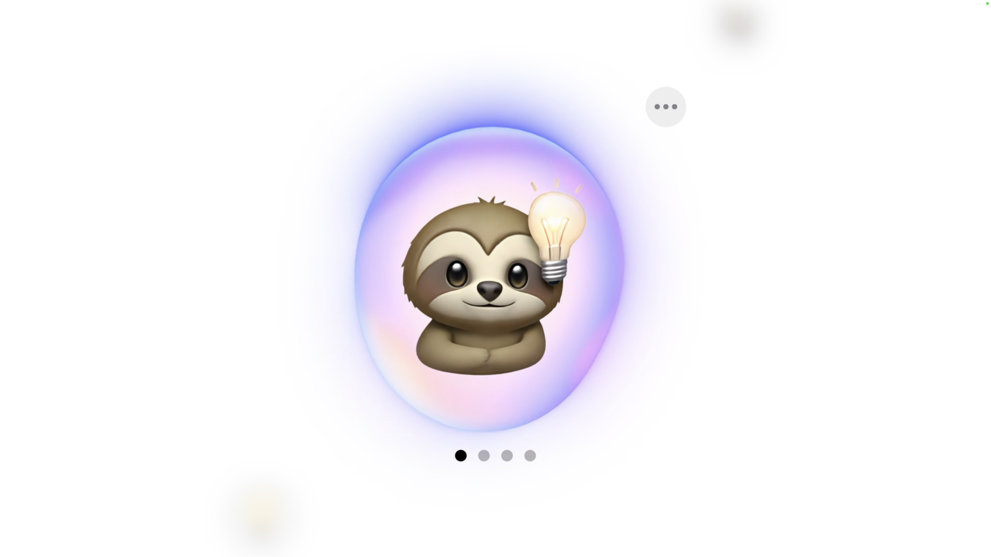 Combining sloth and lightbulb emojis