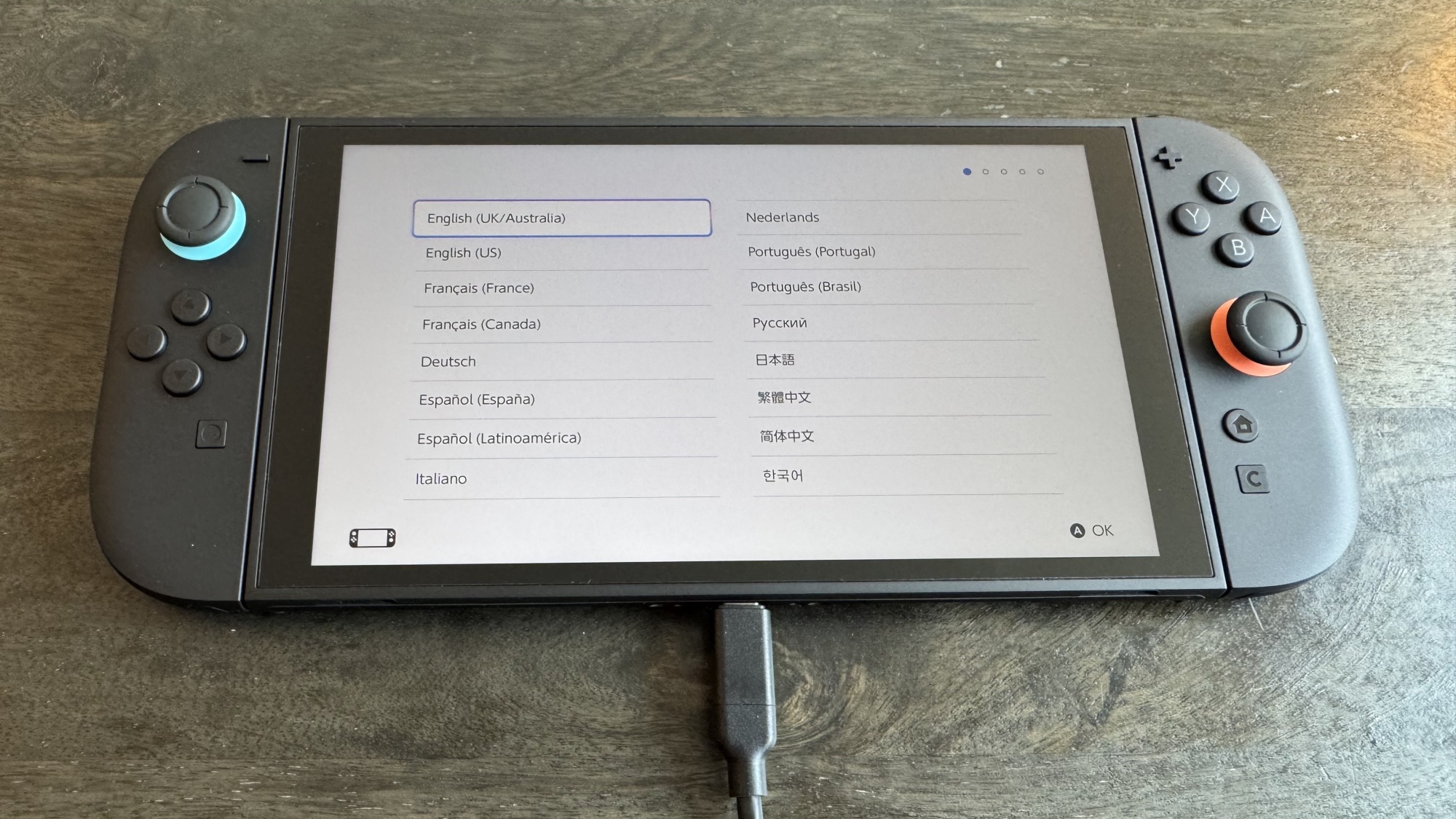 Switch 2 language selection