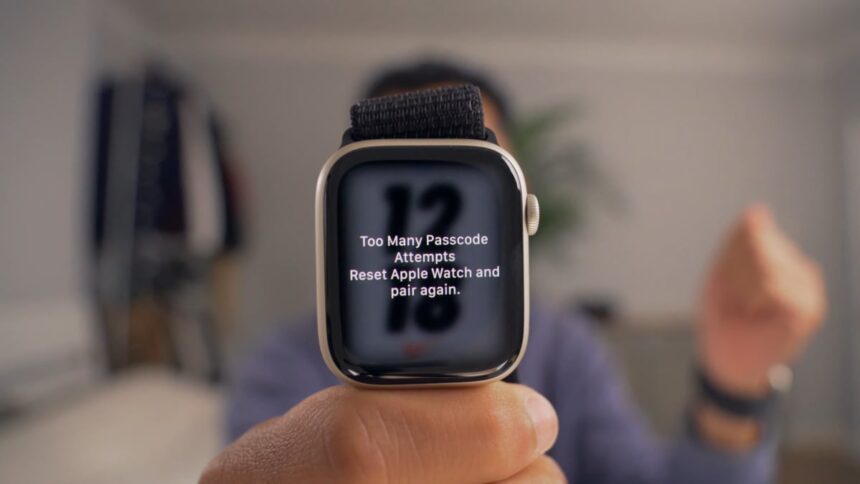 A Guide to Restarting Your Apple Watch Following Excessive Passcode Entries