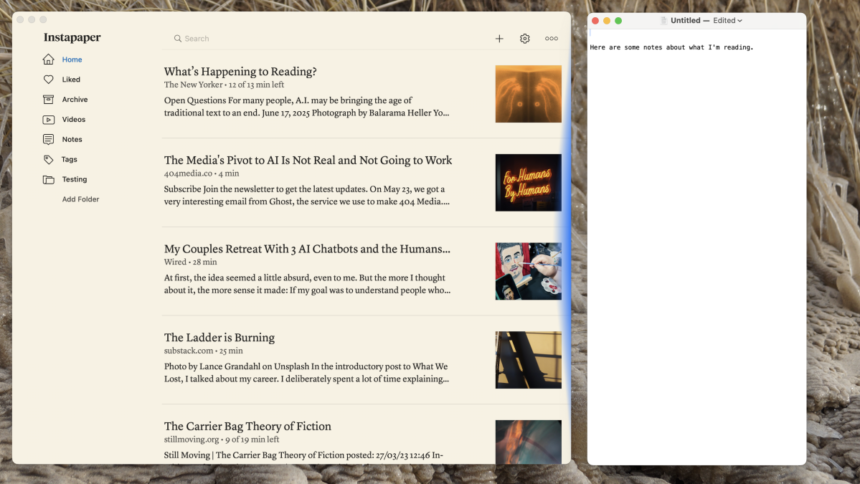 A Complimentary Mac Application that Seamlessly Merges Two Desktop Windows