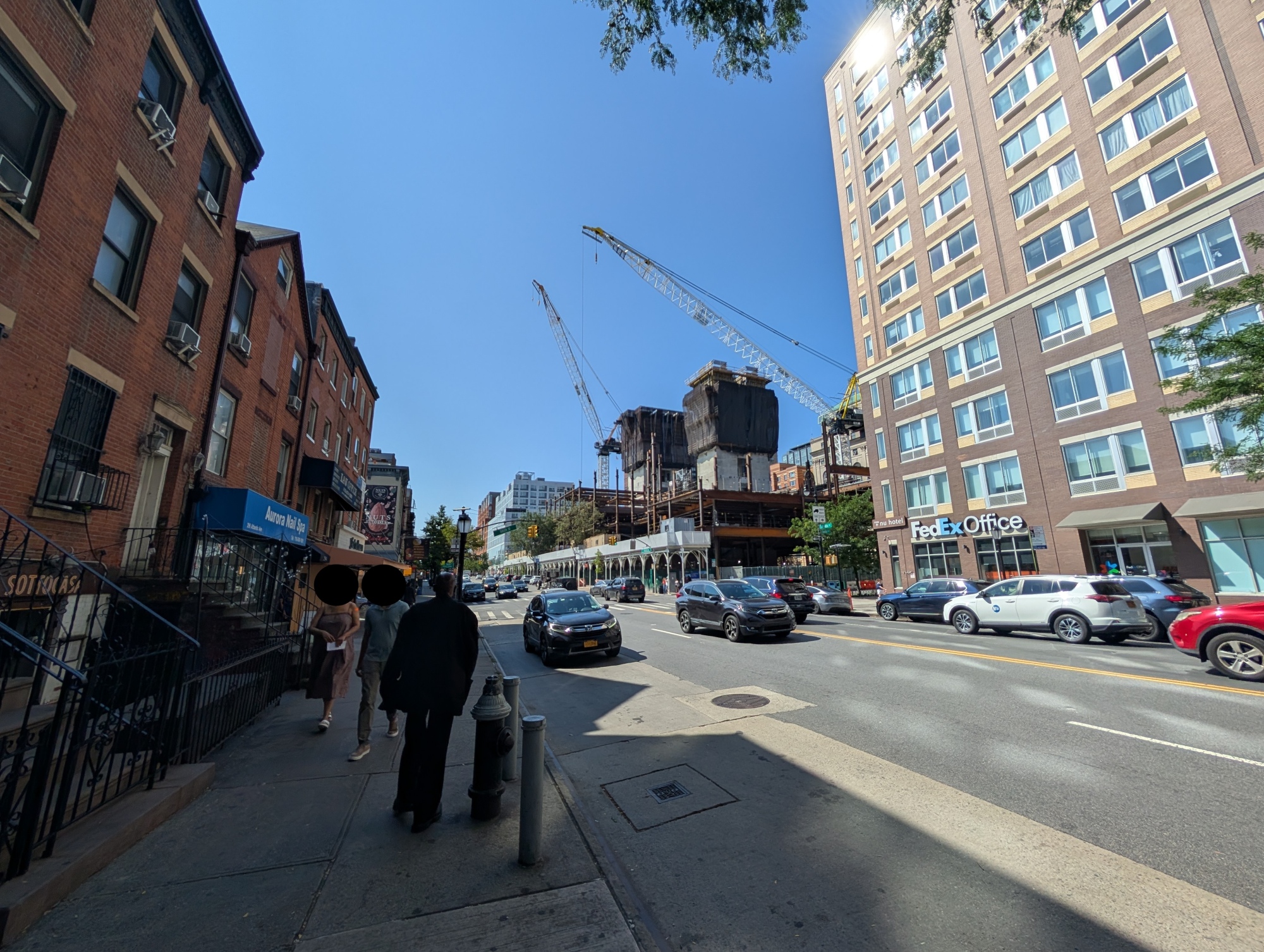 Ultra wide shot of construction taken on Pixel 9.