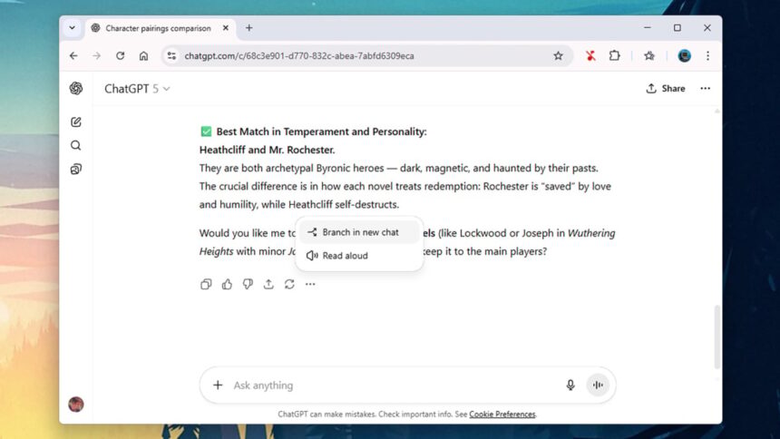 ChatGPT Introduces New Feature for Branching Conversations