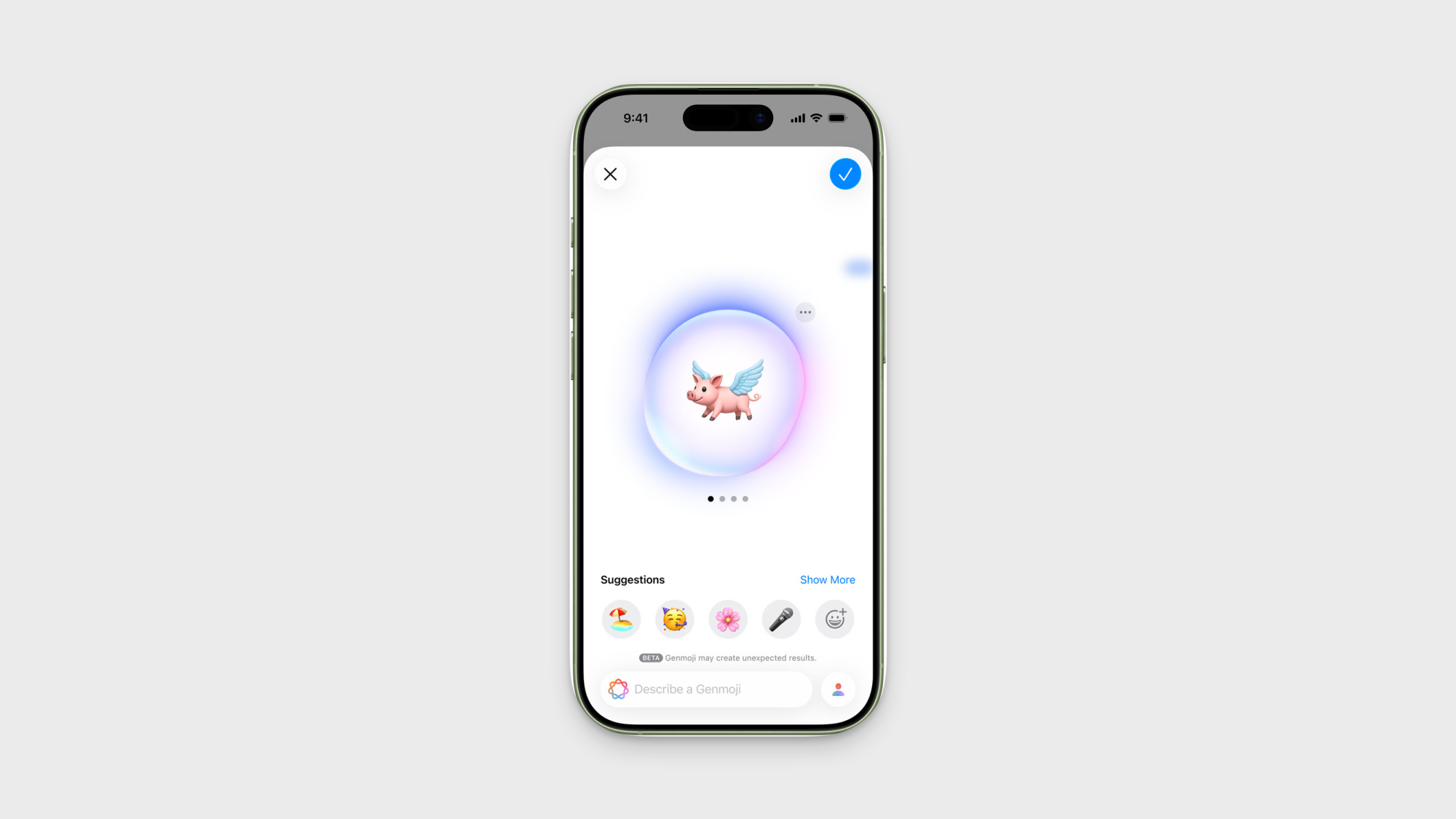 An iPhone 17 featuring Apple Intelligence.