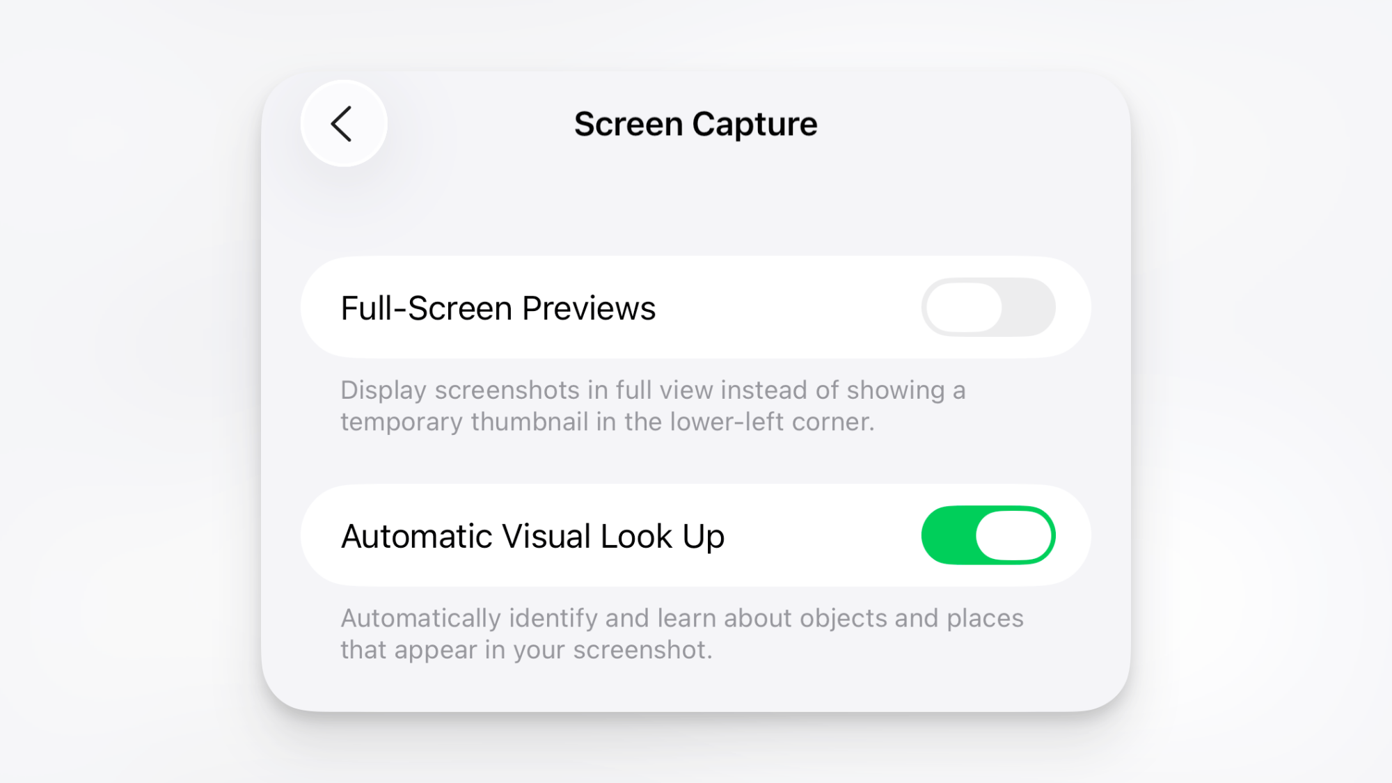 Disable Automatic Visual Look Up for iPhone.